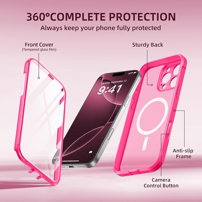 BERFY Magnetic for iPhone 16 Pro Max Case, Compatible - Image 8