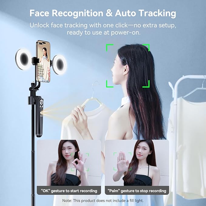TELESIN 63" Smart Auto-Face Tracking Tripod - Image 2