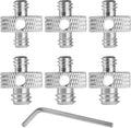 Camera Mount Screw 1/4" Male to 1/4" Male & 1/4" to 3/8" Tripod Screw Adapter by Rigych