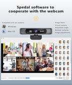 Spedal 4K UHD Webcam with Built-in AI Noise Reduction Dual Microphones - Image 8