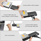 USB 3.0 to SATA IDE Hard Drive Reader, YINNCEEN External Hard Drive Ultra - Image 6