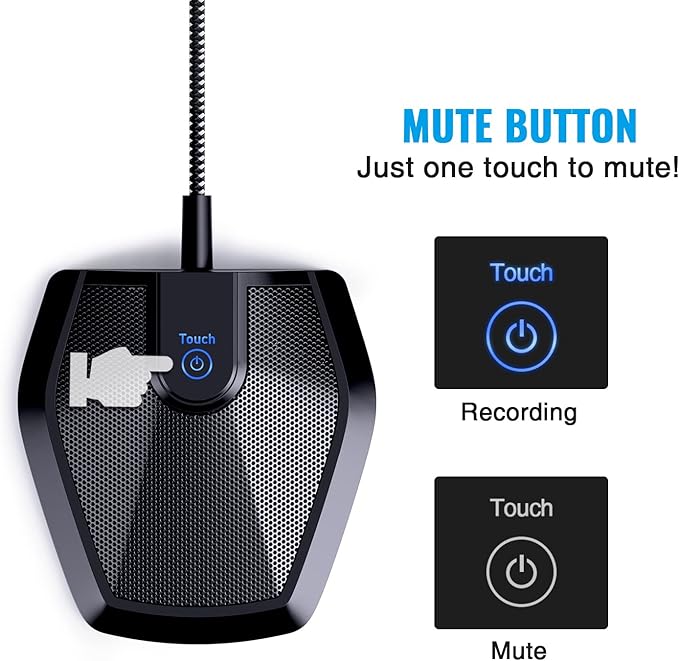 TONOR Conference USB Microphone, Omnidirectional Condenser PC Mic - Image 5