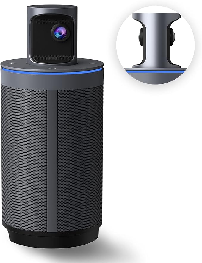 NexiGo Meeting 360, 8K Captured AI-Powered Framing & Speaker Tracking, Plug & by NexiGo