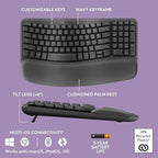 Logitech Wave Keys MK670 Combo, Wireless Ergonomic Keyboard - Image 6