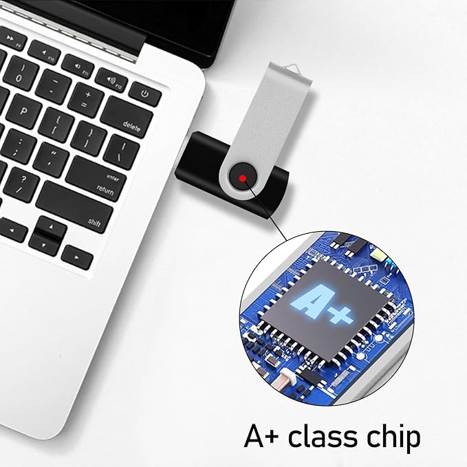 EASTBULL 64 GB Flash Drive USB 2.0 64 GB Single Pack Thumb Drive Swivel Design - Image 2