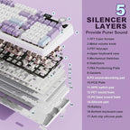 AJAZZ AK980 Mechanical Keyboard, Creamy & Thocky - Image 6