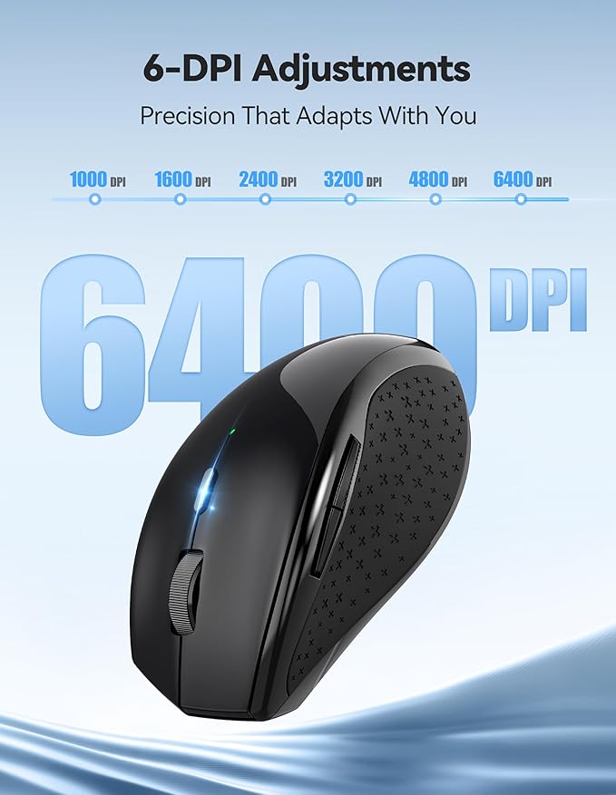 TECKNET Wireless Mouse Rechargeable, Mouse - Image 4