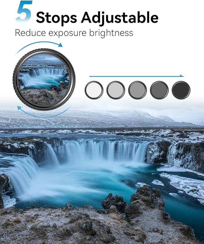 67mm Variable ND2-32 Filter for iPhone/DSLR - Image 3