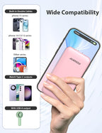 Alongza Portable Charger Built-in Cables and AC Wall Plug, Slim Fast Charging - Image 5