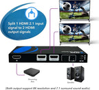 OREI 8K HDMI Splitter 1 X 2, Duplicate - Image 2