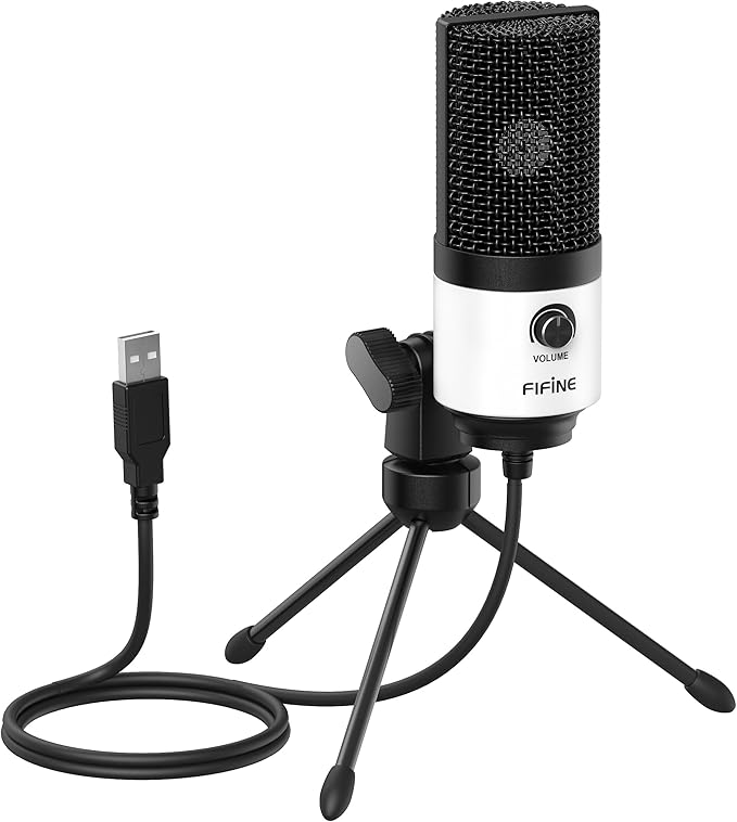 FIFINE USB Podcast Microphone, PC Computer Recording Mic by FIFINE