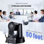5.8GHz Wireless Conference Room Webcam, Church Live Streaming 3X USB 1080P - Image 2