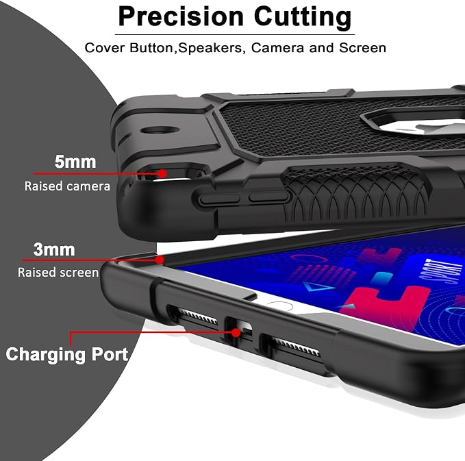 Rantice Case for 9th/8th/7th Generation, Hybrid Shockproof Rugged Drop - Image 7