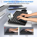 EDJO Wireless Keyboard and Mouse Combo, Full-Size Ergonomic Wireless Computer - Image 8