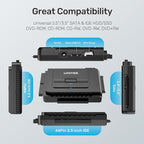 Unitek USB C to IDE and SATA Converter External Hard Drive Adapter Kit - Image 4