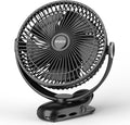 12000mAh Clip on Fan 30H Longest Runtime, 8in Portable Fan Rechargeable by BIVBTP