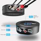 Bluetooth 5.2 Receiver for Home Stereo, RCA & 3.5mm AUX Out Put, Wireless Audio - Image 4
