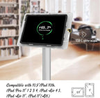 Tablet Floor Stand, Anti-Theft, Rotate Lockable Metal Tablet Enclosure+Aluminum - Image 5