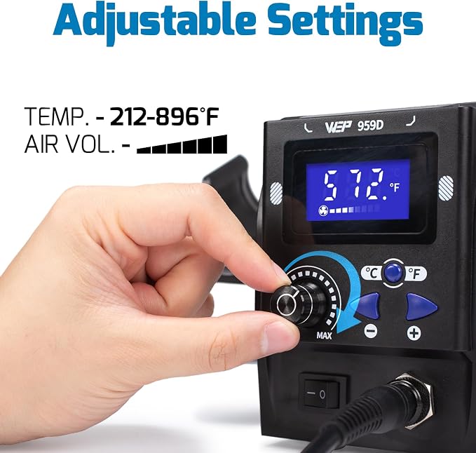 WEP 959D Hot Air SMD Soldering Rework Station - Image 5
