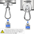 LOVIMAG Magnetic Hooks Heavy Duty, 110LBS Strong Magnetic Hooks Neodymium - Image 3