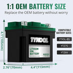 TYKOOL YTX5L-BS YTZ7S 2X Cranking Amps 150A, Lithium LiFePO4 Motorcycle Battery - Image 3