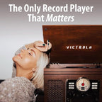 Victrola The Quincy 6-in-1 Bluetooth Record Player & Multimedia Center - Image 5
