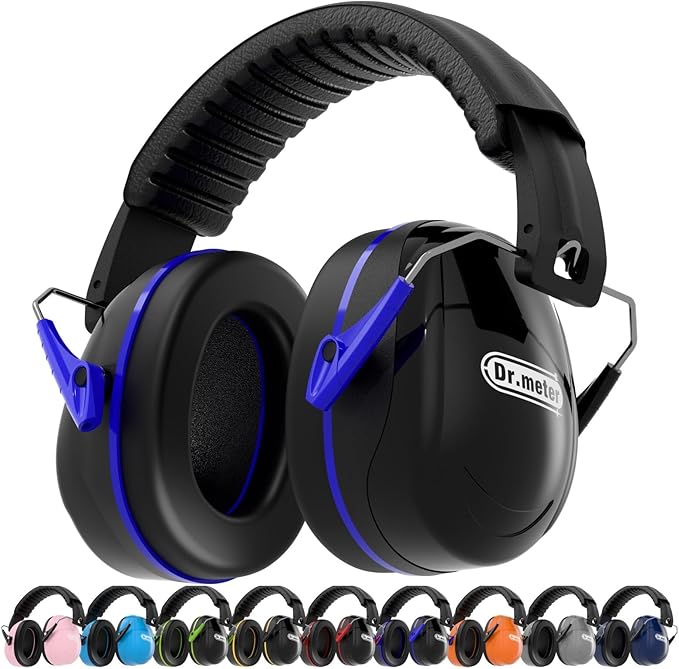 Dr.meter Noise Reduction Ear Muffs, SNR31dB Hearing Protection Sensory Earmuffs by Drmeter