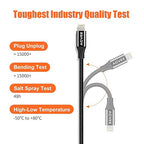 AGVEE 1ft Lightning Extension Cable, Braided Female to Male Extender Full - Image 6