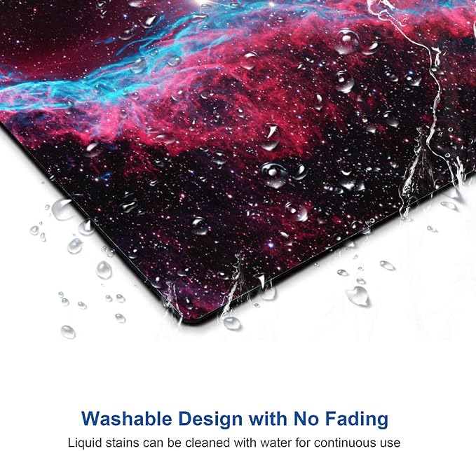 Galaxy Glitter Nebula Mouse Pad, Waterproof Non-Slip Rubber Base, 9.5"x7.9" Inch - Image 5