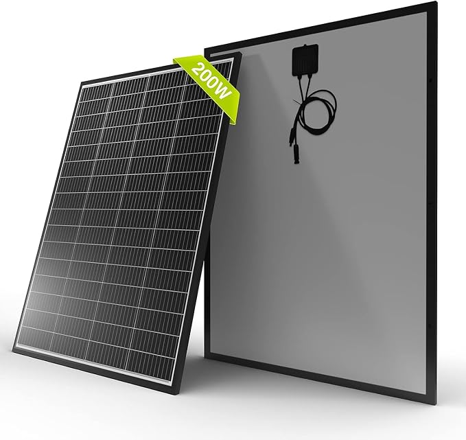 Newpowa 9BB Cell 200W Monocrystalline 200 Watt 12V Solar Panel High Efficiency by Newpowa-BeWiseGoSolar