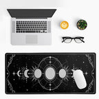 Sun Moon Gaming Mouse Pad Black Large Mouse Pad - Image 3