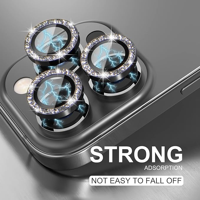 Choiche [3+1 for iPhone 13 Pro/iPhone 13 Pro Max Camera Lens Protector Bling - Image 6