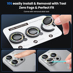 WSKEN for iPhone 16 Pro/iPhone 16 Pro Max Camera Lens Protector - Image 6