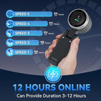 Portable Handheld Turbo Fan, 5 Gear Wind, Battery Operated, 3 IN 1 Hand Fans - Image 3