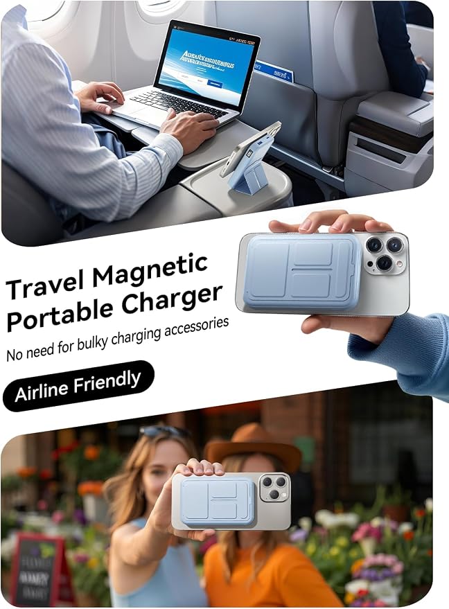Magnetic Portable Charger, 10000mAh Wireless Power Bank - Image 7