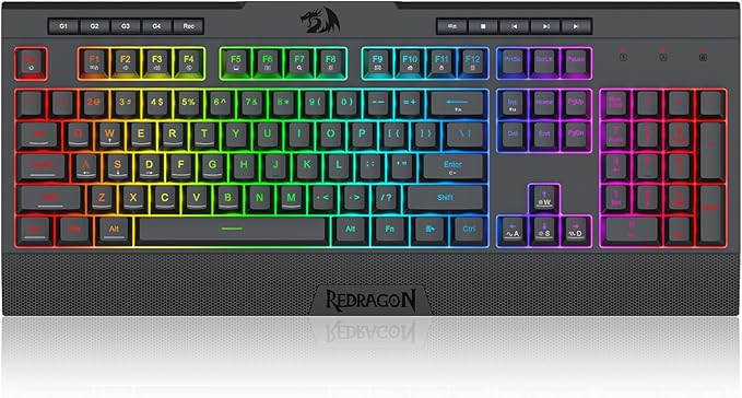 Redragon K525 PRO RGB 3-Mode Wireless Membrane Gaming Keyboard by REDRAGON