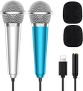 2PCS Mini Microphone for iPhone iPad Small ASMR Tiny Microphone for Voice Video by PoPvoice