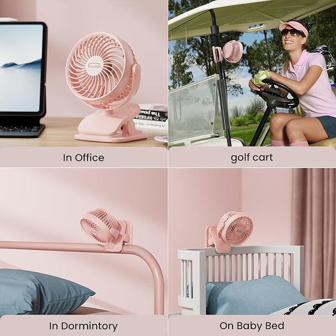 Shinebella AA Battery Powered Clip on Fan - Image 7