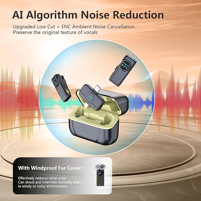 MAYBESTA Wireless Lavalier Microphone - Image 2