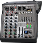 4 Channel Audio Mixer for Home Audio, Sound Mixer Board by TKLBLS