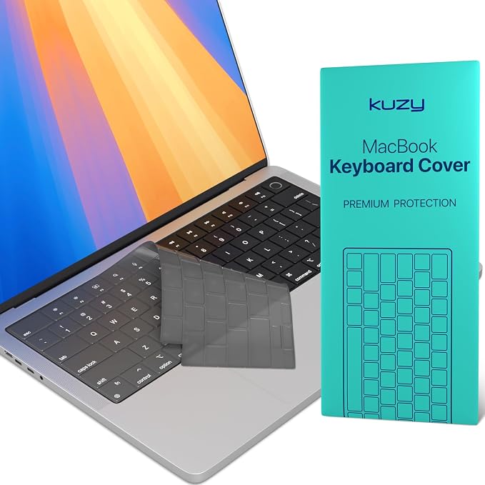 Kuzy Tinted Premium MacBook Pro 14 inch Keyboard Cover M4 16" 2025 2024 2023 M3 by KuzyProducts