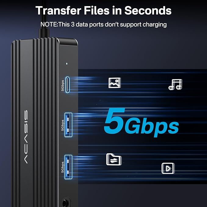 ACASIS USB C Docking Station Dual Monitors, 8-in-1 Laptop Docking Station - Image 6