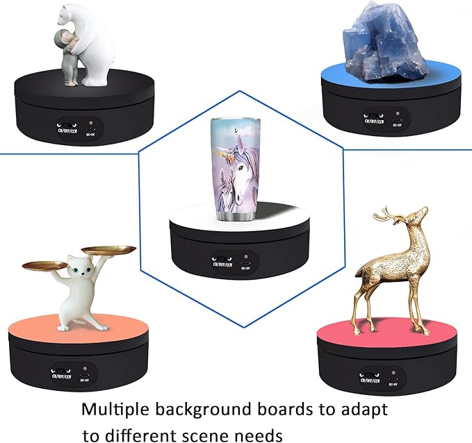 YVV Motorized Rotating Display Stand, Cup Display Turner Stand, Electric - Image 2