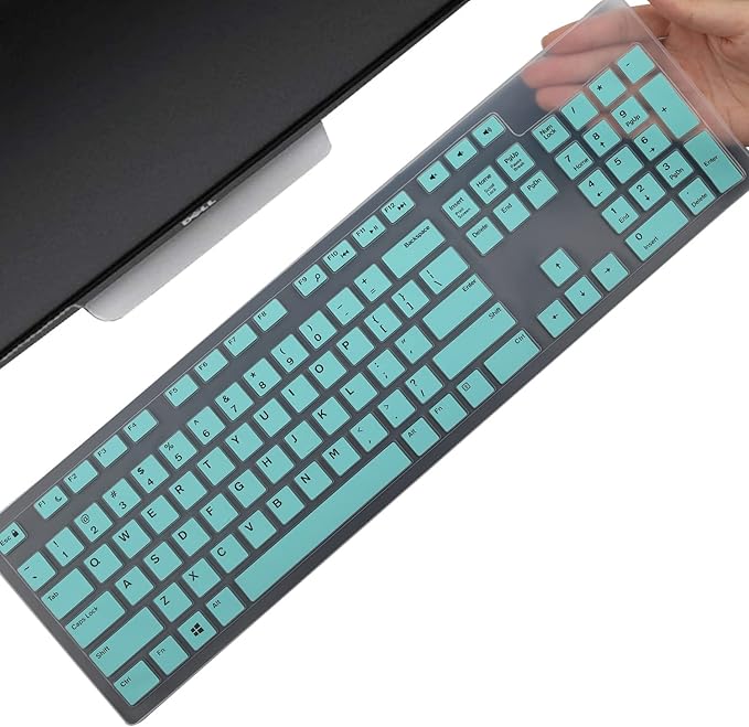 Keyboard Cover Skin for Dell KM636 KB216 KB216t KB216d KB216p Wired & Wireless by MUBUY