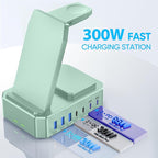 300W Charging Station for Multiple Devices Apple, Zutspzss 10 in 1 Wireless - Image 4