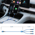 Short Multi Charging Cable 1FT 2Pack 3 in 1 Charger Cord Braided Universal - Image 7