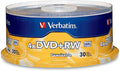 Verbatim DVD+RW 4.7GB 120Min Up to 4X Blank Discs Rewritable Up to 1000 Times by Verbatim