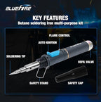 BLUEFIRE MRT-1117K Cordless Butane Soldering Iron Kit Portable Multi-Purpose - Image 3
