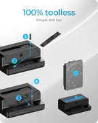 M.2 NVMe & SATA SSD/HDD Hard Drive Docking Station, ICY BOX USB-C 10Gbps M.2 - Image 3