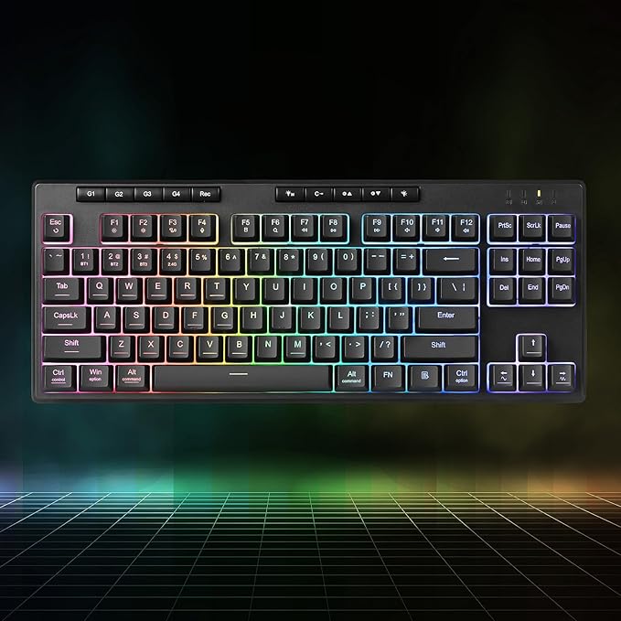 Redragon K516 PRO Shiva TKL RGB Wireless Membrane Gaming Keyboard, 87 Keys - Image 8